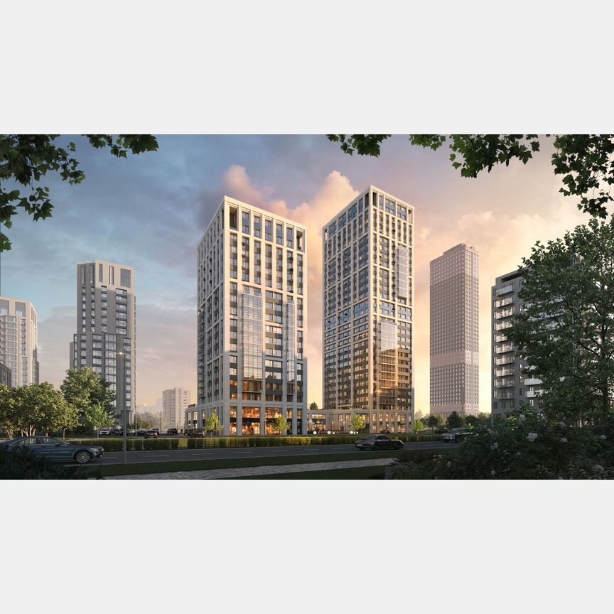 2-к. квартира, 58,9 м², 16/29 эт.