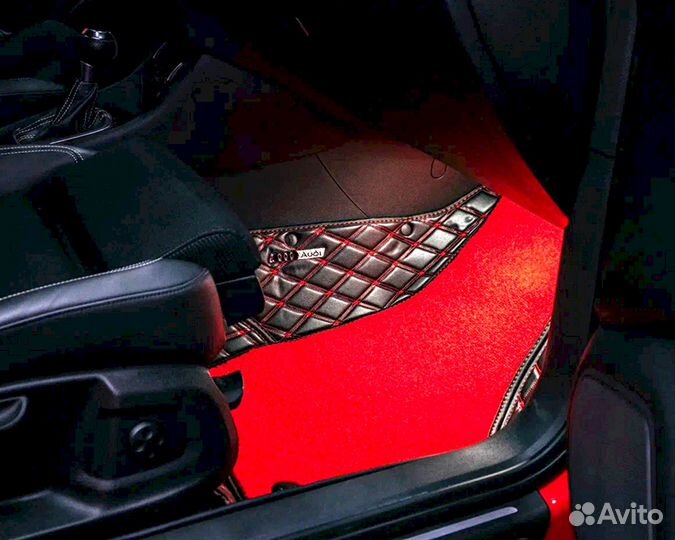 3D коврики из экокожи Land cruiser