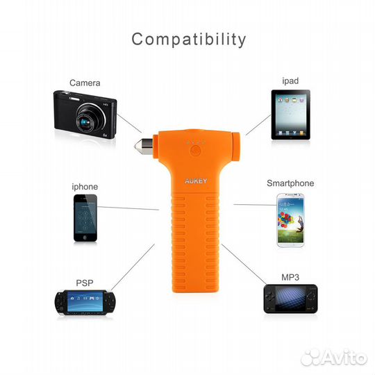 Пусковое зарядное устройство - молоток для стекла
