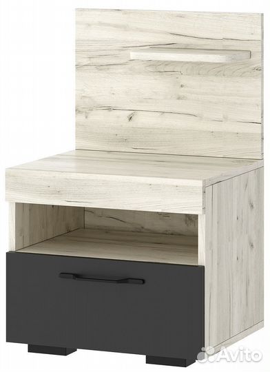 Тумба прикроватная с задней стенкой и полкой