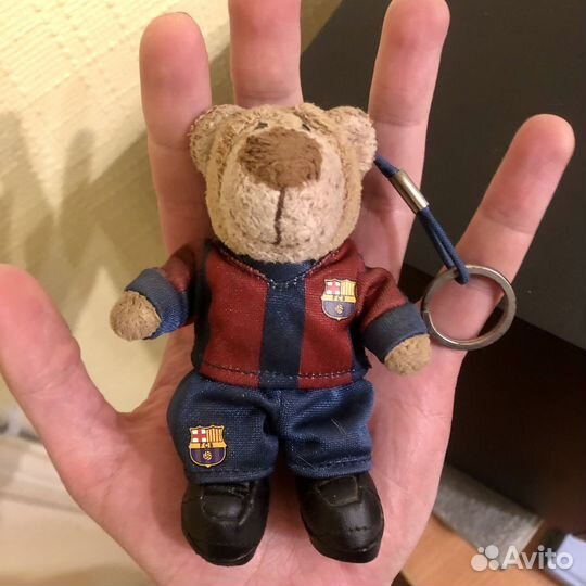 Брелок плюшевый мишка FC Barcelona