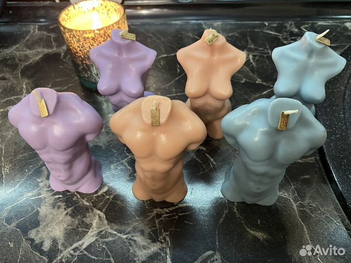Свечи торс мужской и женский