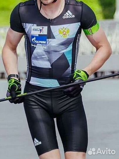 Лыжероллерный комбинезон adidas команды России