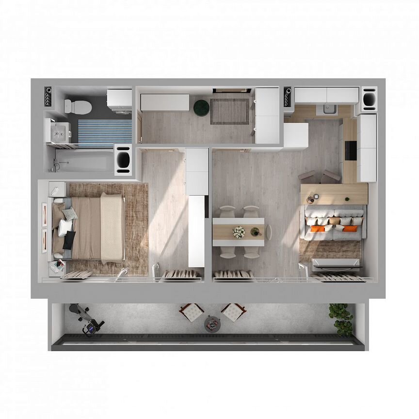 1-к. квартира, 41,8 м², 13/27 эт.