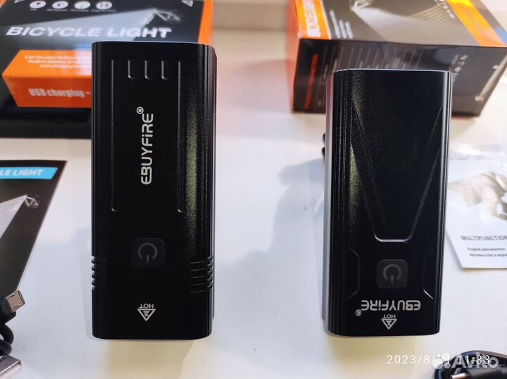 Фонарь для велосипеда 5,2Ah max 6000Lm + поуэрбанк