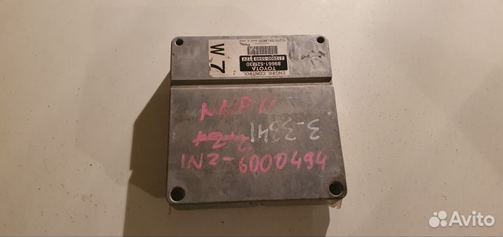 Эбу. Блок управления двс.Toyota 1NZ FE. 1ZZ 1.8
