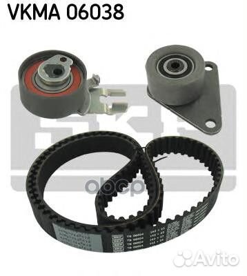 Ремкомплект грм (Ремень+2Ролика) SKF vkma06038