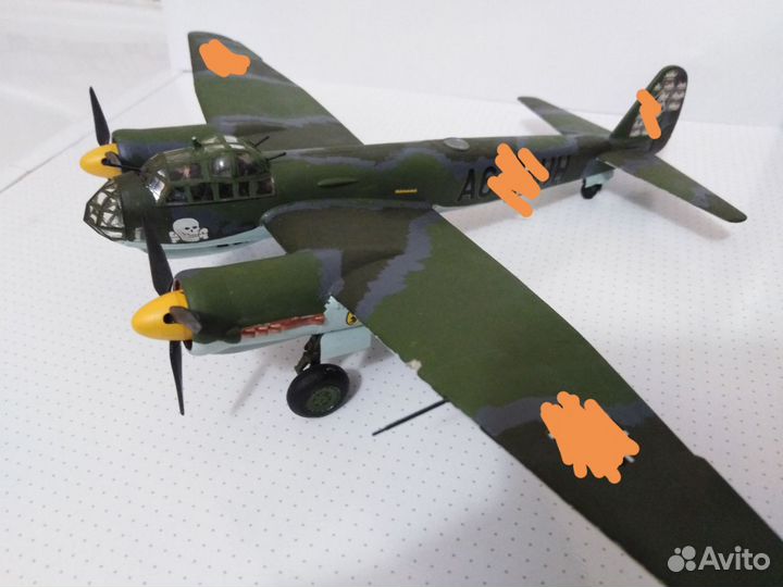 Модель самолёта Юнкерс Ju 88, 1:72