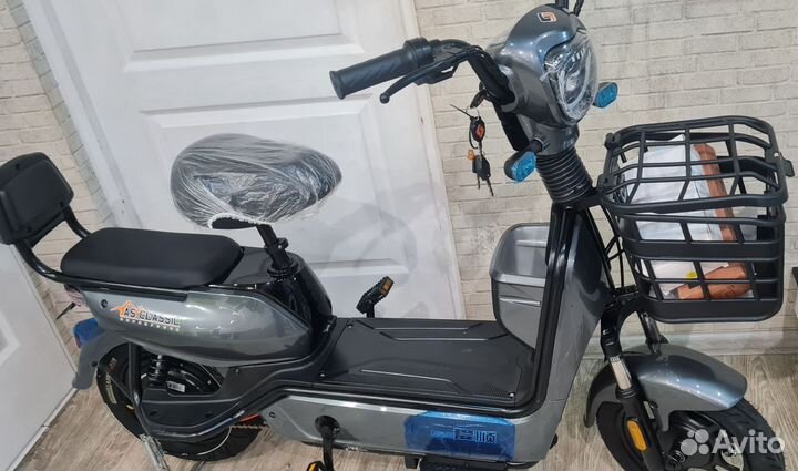 Новый электро скутер велосипед