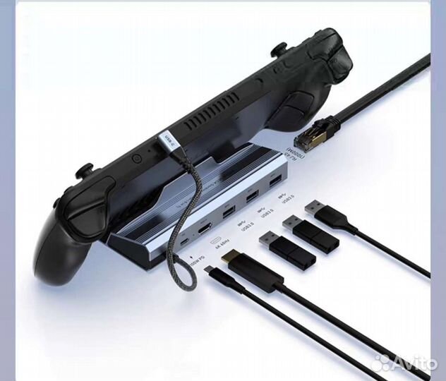 6-in-1 Подставка для Steam Deck Dock, Кронштейн