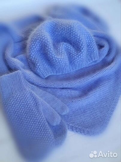 Шапка бини, берет из пуха норки