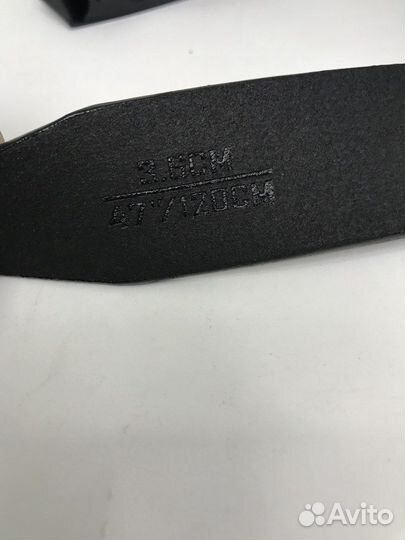 Мужской кожаный ремень на автомате