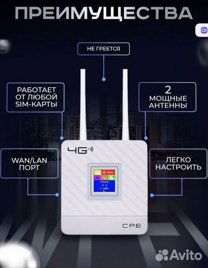 Wi-Fi роутер, роутер от симкарты 4G