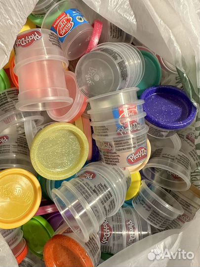 Пустые баночки play doh