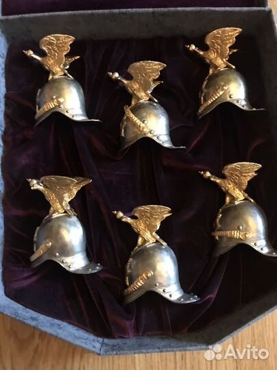 Рюмки материал-бронза,золочение,серебрение