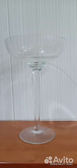 Ваза синее стекло СССР