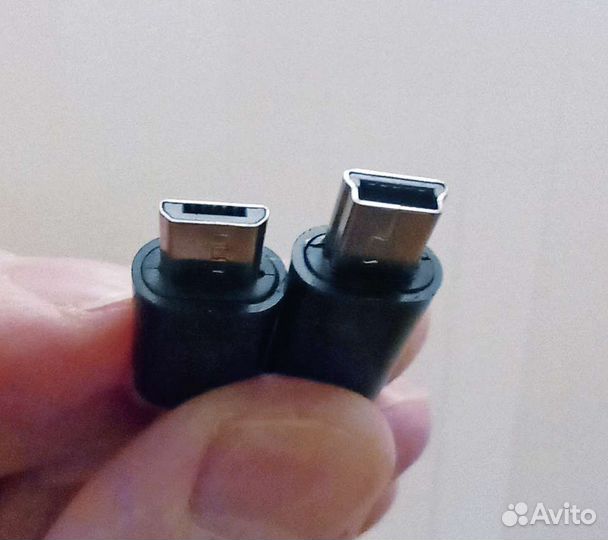 Кабель-пружинка переходник USB-mini - USB-micro