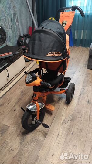 Детский трехколесный велосипед lamborghini