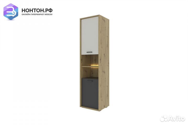 Шкаф одностворчатый kubo шк-50 артизан / чёрный