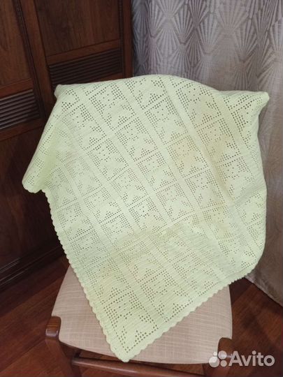 Плед детский вязаный ручная работа