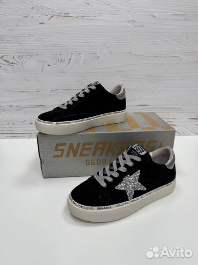 Кеды golden goose со стразами