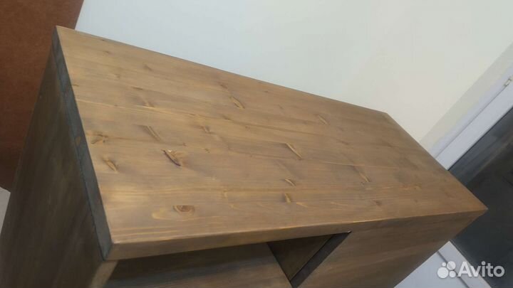 Тумба под раковину подвесная дерево натуральное