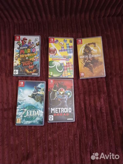 Картриджи nintendo switch