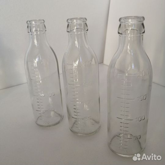 Стеклянная бутылочка соска молочная для кормления