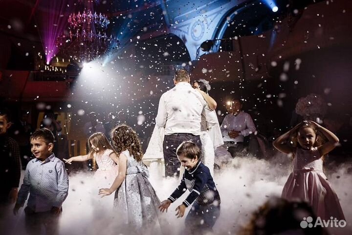 Конфетти, лепестки роз и снег на свадьбу, праздник