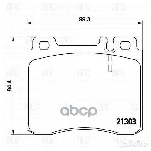 Колодки торм. для а/м Mercedes S-Class (W140)