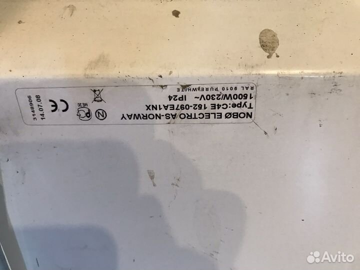 Конвектор nobo 1.5кВт