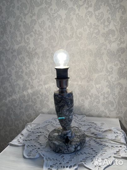 Мраморная настольная лампа СССР