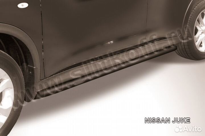 Защита порогов d42 с гибами Nissan juke NJ4WD008B