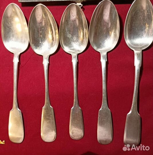 Столовое серебро старинное