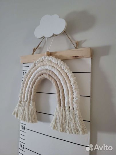 Радуга панно макраме