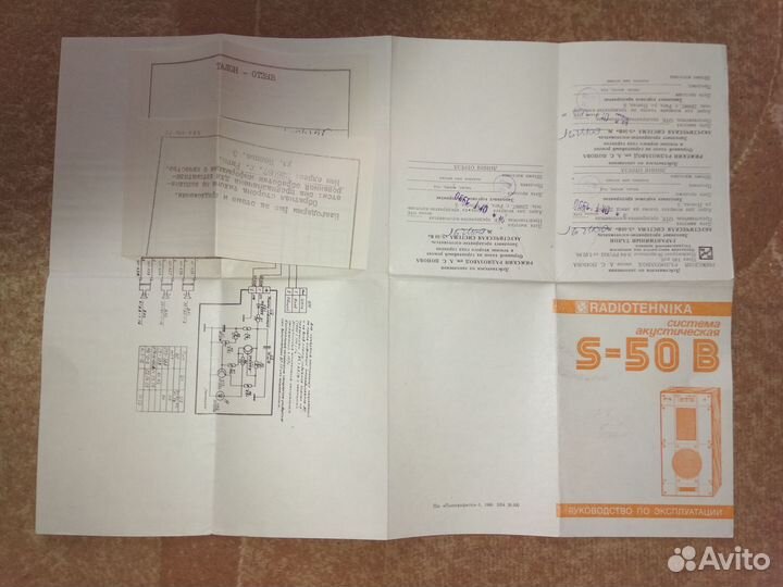 Руководство колонки Radiotehnika S-50B