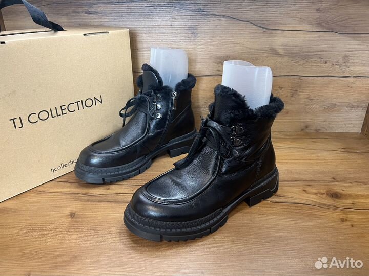 37р ботинки зимние tj collection кожа/мех