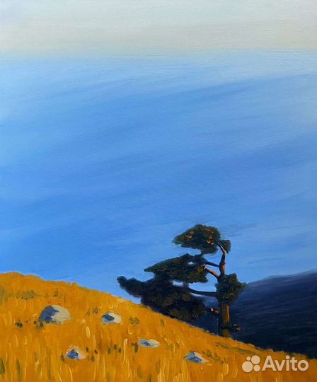 Картина маслом: Крымская сосна