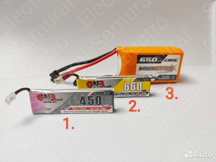 Аккумулятор Lipo cnhl GNB 450-660мАч 1s1p 4s1p