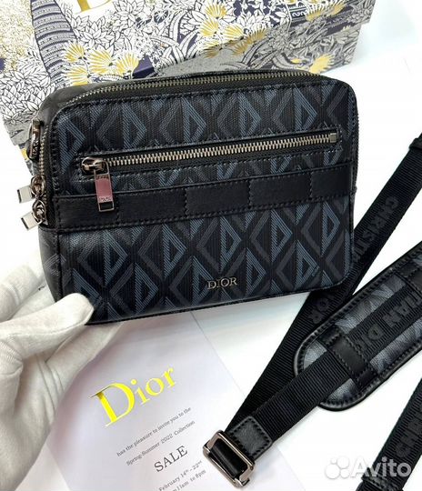 Сумка мужская мессенджер Dior Новая *Premium