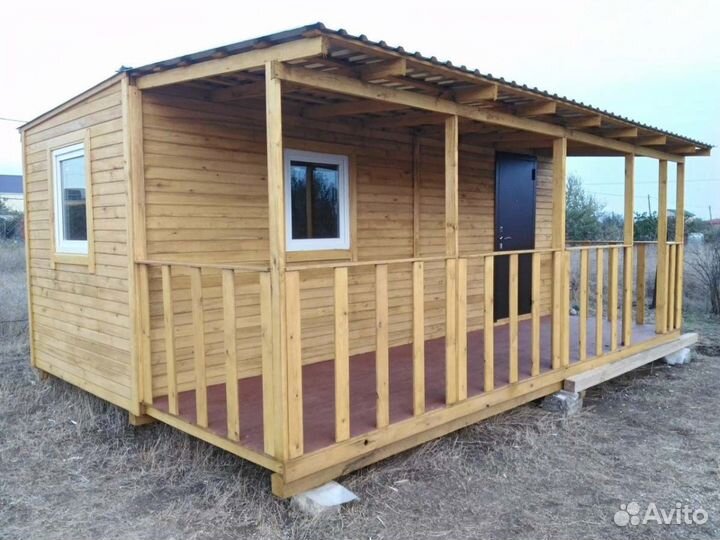 Вагончик с верандой 4*4м