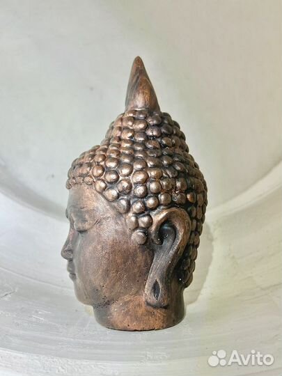Голова Будды из глины статуэтка