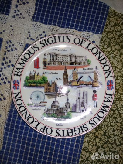 Тарелка Лондон с знаменитыми местами