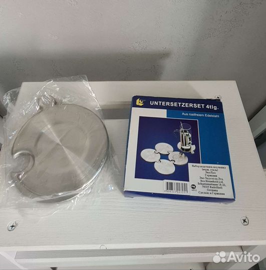 Подставка под чашку под горячее Набор Сталь 4 шт