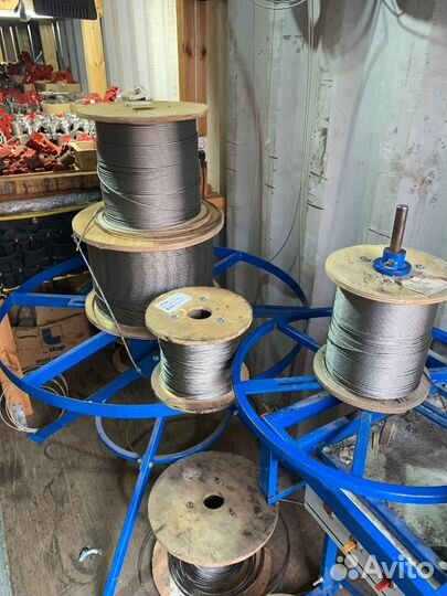 Трос нержавеющий 5 мм. Плетение 7х7, нержавеющая с