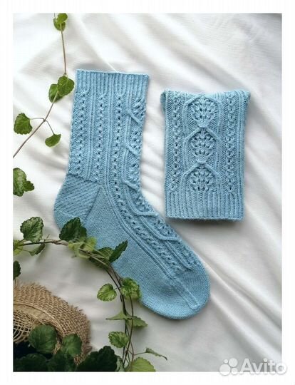 Носки вязаные шерстяные