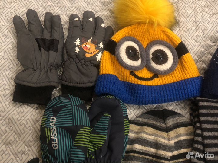 Шарф,шапки,перчатки 5-7лет