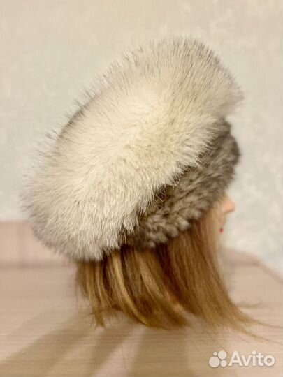 Шапка зимняя норковая женская