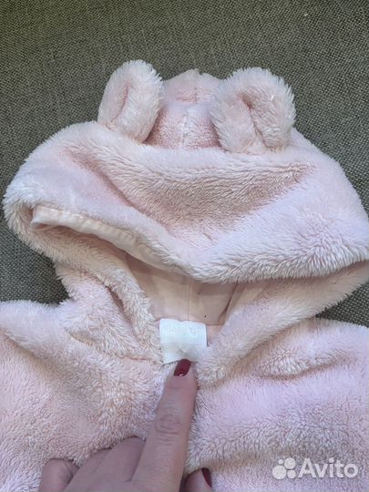 Теплая кофта для девочки 74