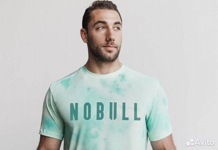 Футболка Nobull для Cossfit (зеленая в пятнах)